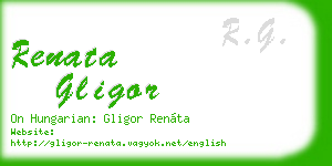 renata gligor business card